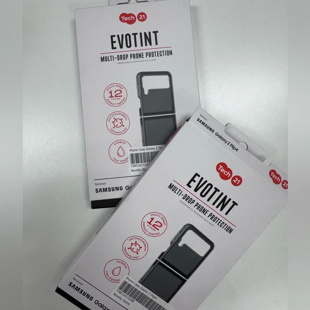 Tech21 EvoTint Protective Case for Samsung Galaxy Z Flip4 - Transparent Black